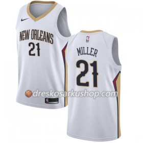 Muški NBA Dres New Orleans Pelicans Darius Miller 21 Nike 2017-18 Bijela Swingman